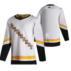 Pittsburgh Penguins Trikot Blank 2022 Reverse Retro Weiß Authentic